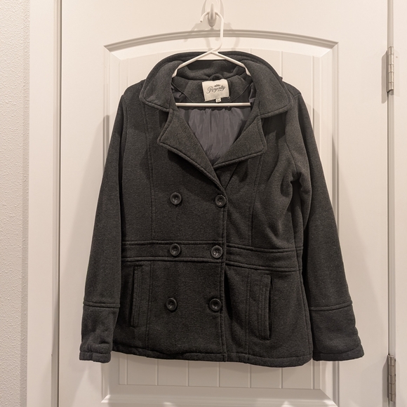 Royalty For Me Jackets & Blazers - 3 For $24 Gray Double-Breasted Women's Jacket